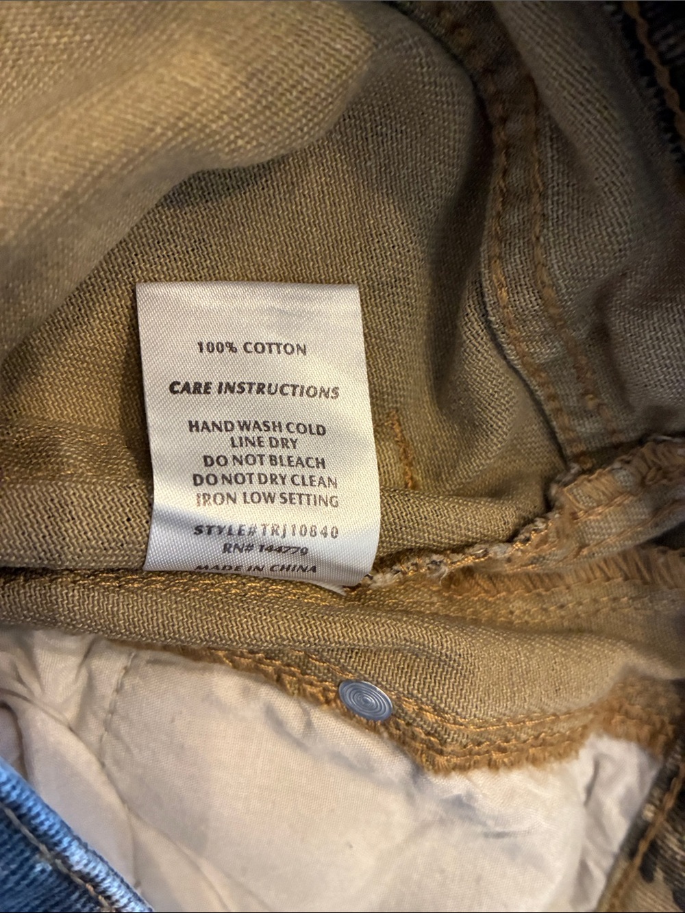 12th Tribe Leopard Print Barrel Jeans - Black & Tan, size 25 - Picture 6 of 6
